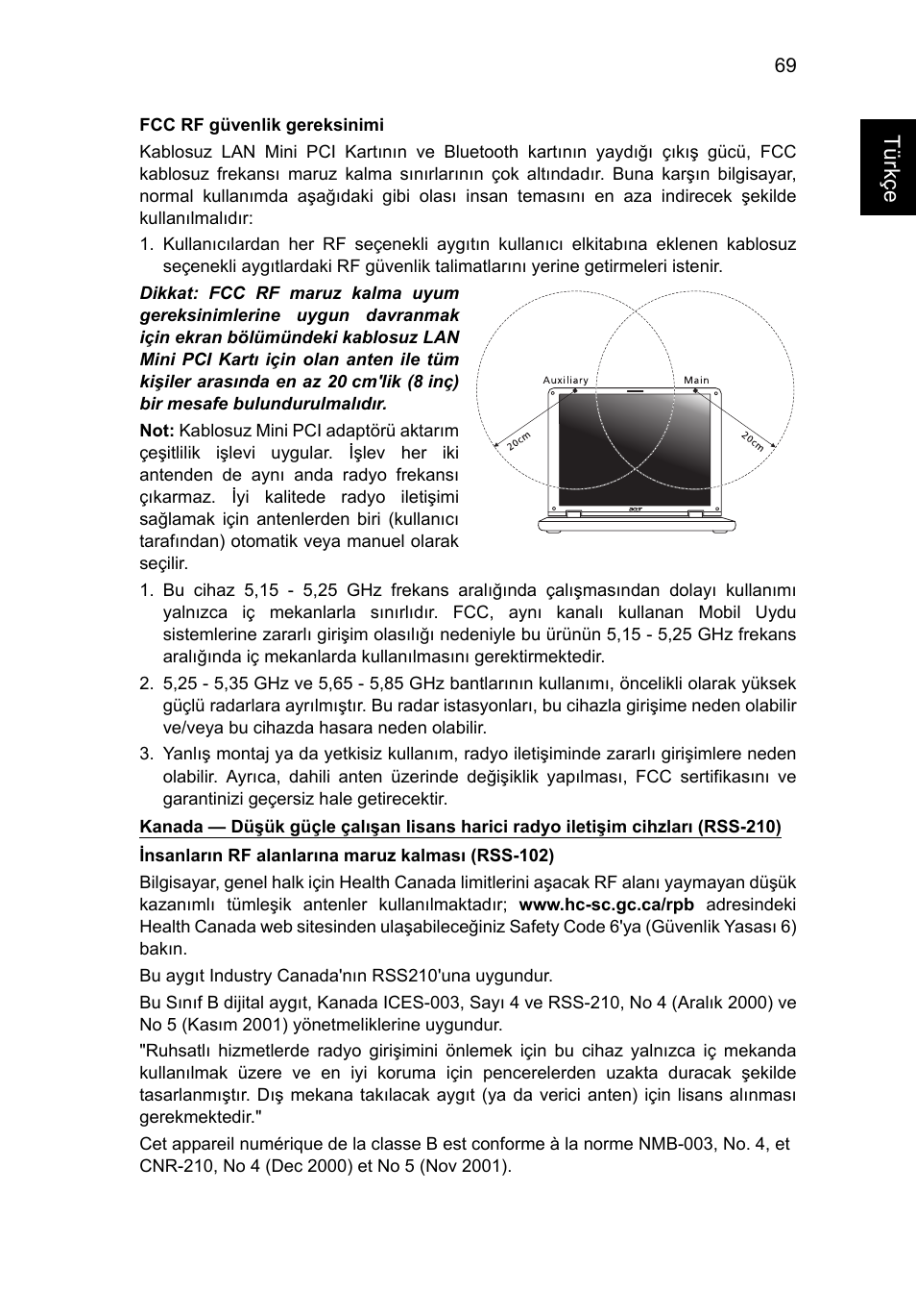 Türkçe | Acer TravelMate B113-M User Manual | Page 2303 / 2734