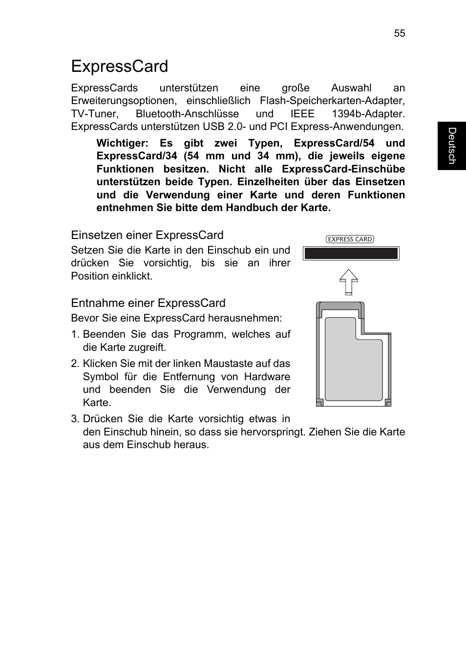 Expresscard | Acer TravelMate B113-M User Manual | Page 259 / 2734