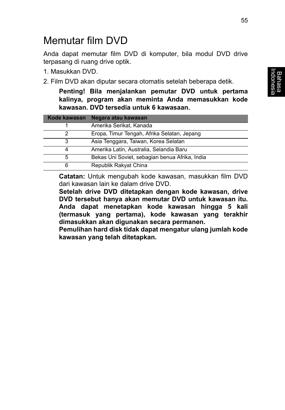 Memutar film dvd | Acer TravelMate B113-M User Manual | Page 2623 / 2734