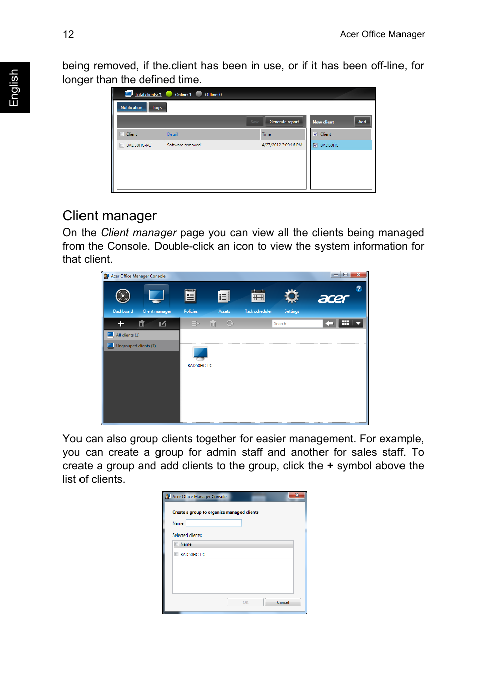 Client manager | Acer TravelMate B113-M User Manual | Page 32 / 2734