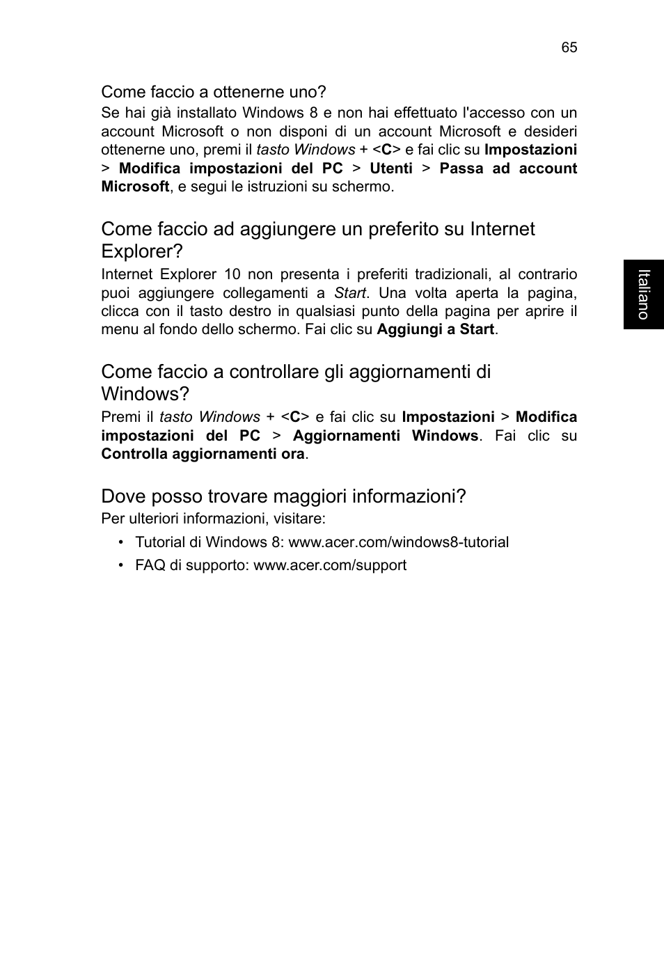 Dove posso trovare maggiori informazioni | Acer TravelMate B113-M User Manual | Page 369 / 2734