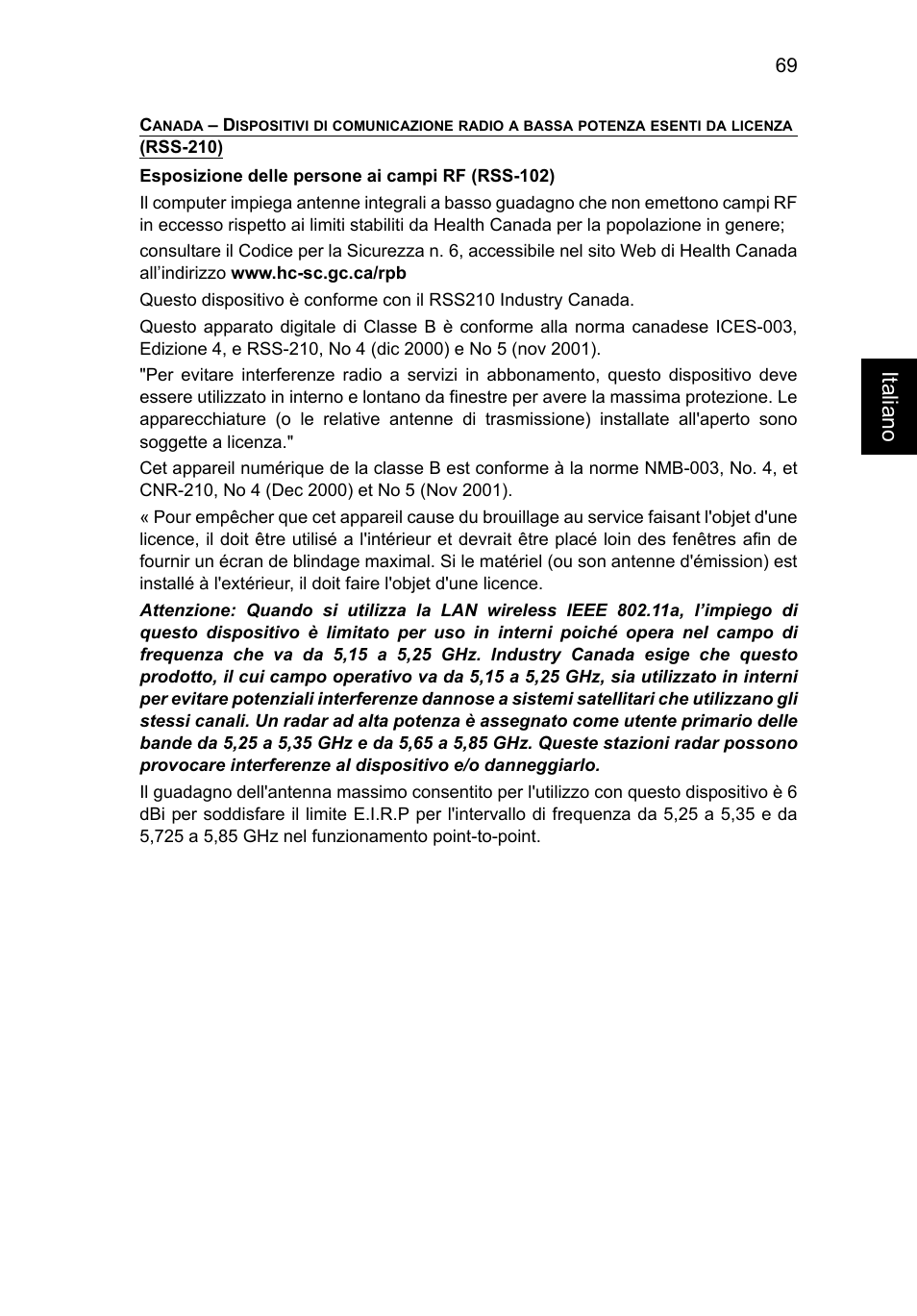 Italiano | Acer TravelMate B113-M User Manual | Page 373 / 2734