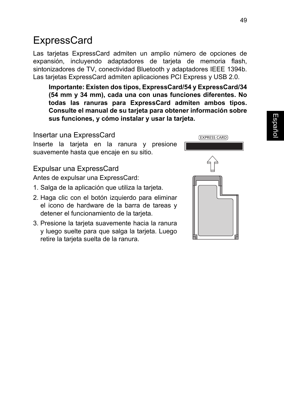 Expresscard | Acer TravelMate B113-M User Manual | Page 445 / 2734