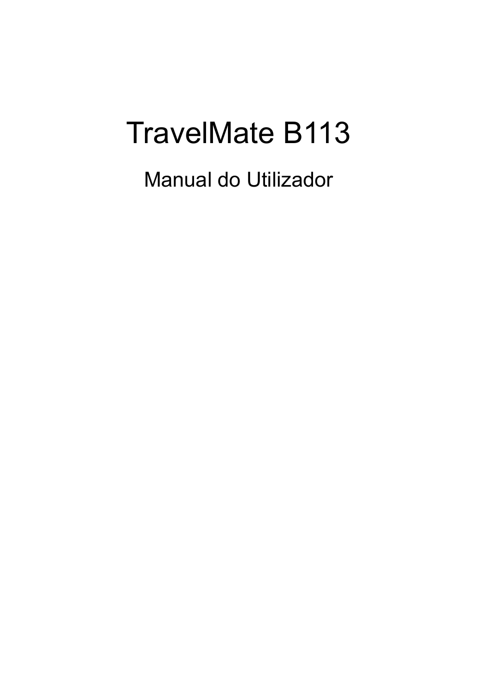 Português, Travelmate b113 | Acer TravelMate B113-M User Manual | Page 469 / 2734