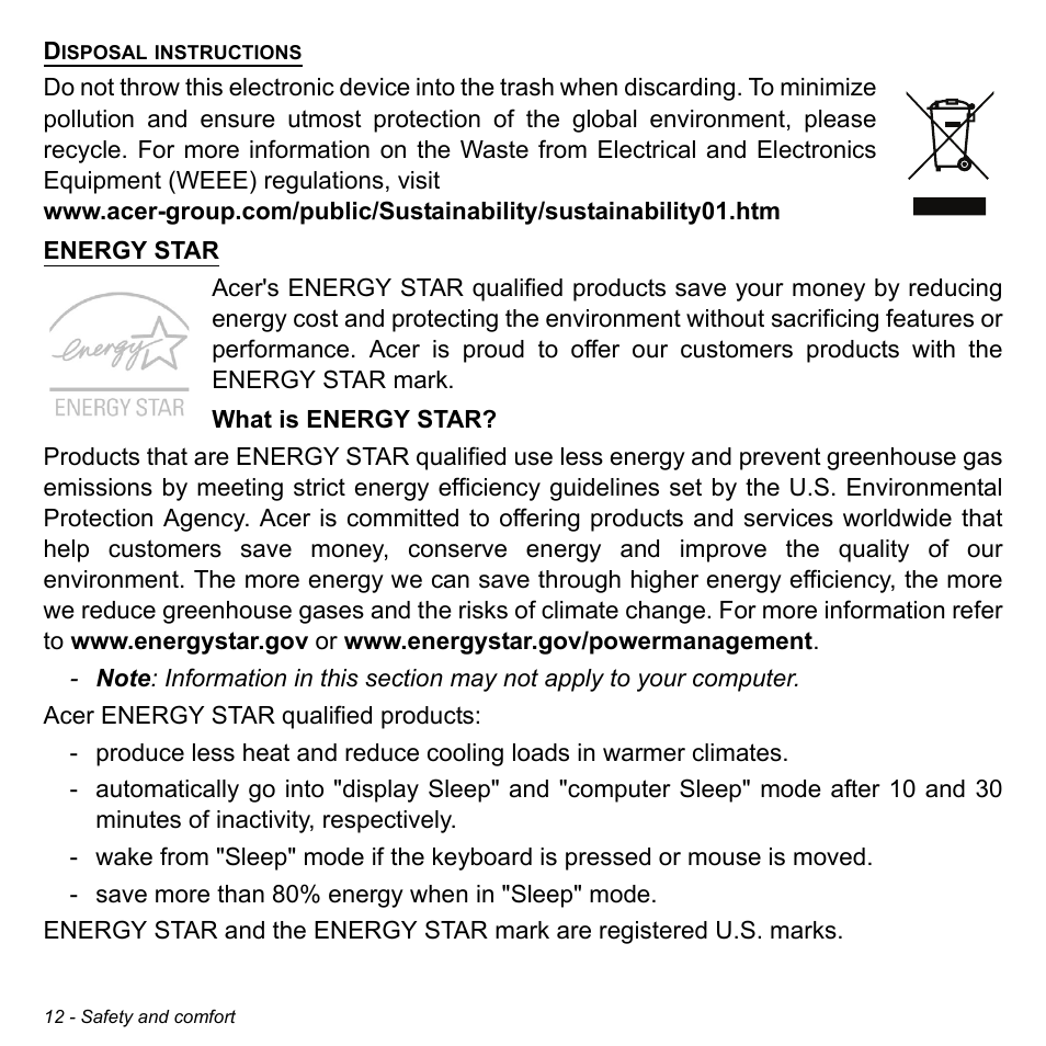 Acer Aspire S5-391 User Manual | Page 12 / 111