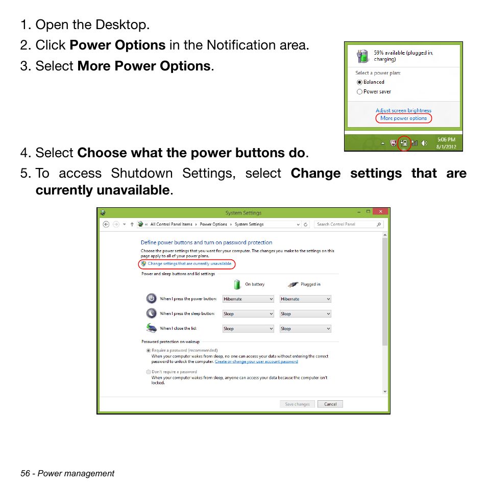 Acer Aspire S5-391 User Manual | Page 56 / 111