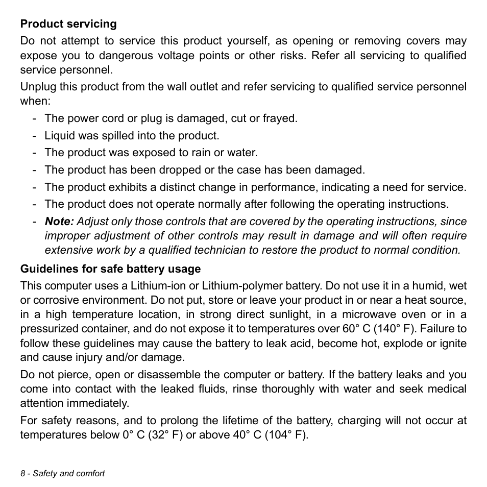 Acer Aspire S5-391 User Manual | Page 8 / 111