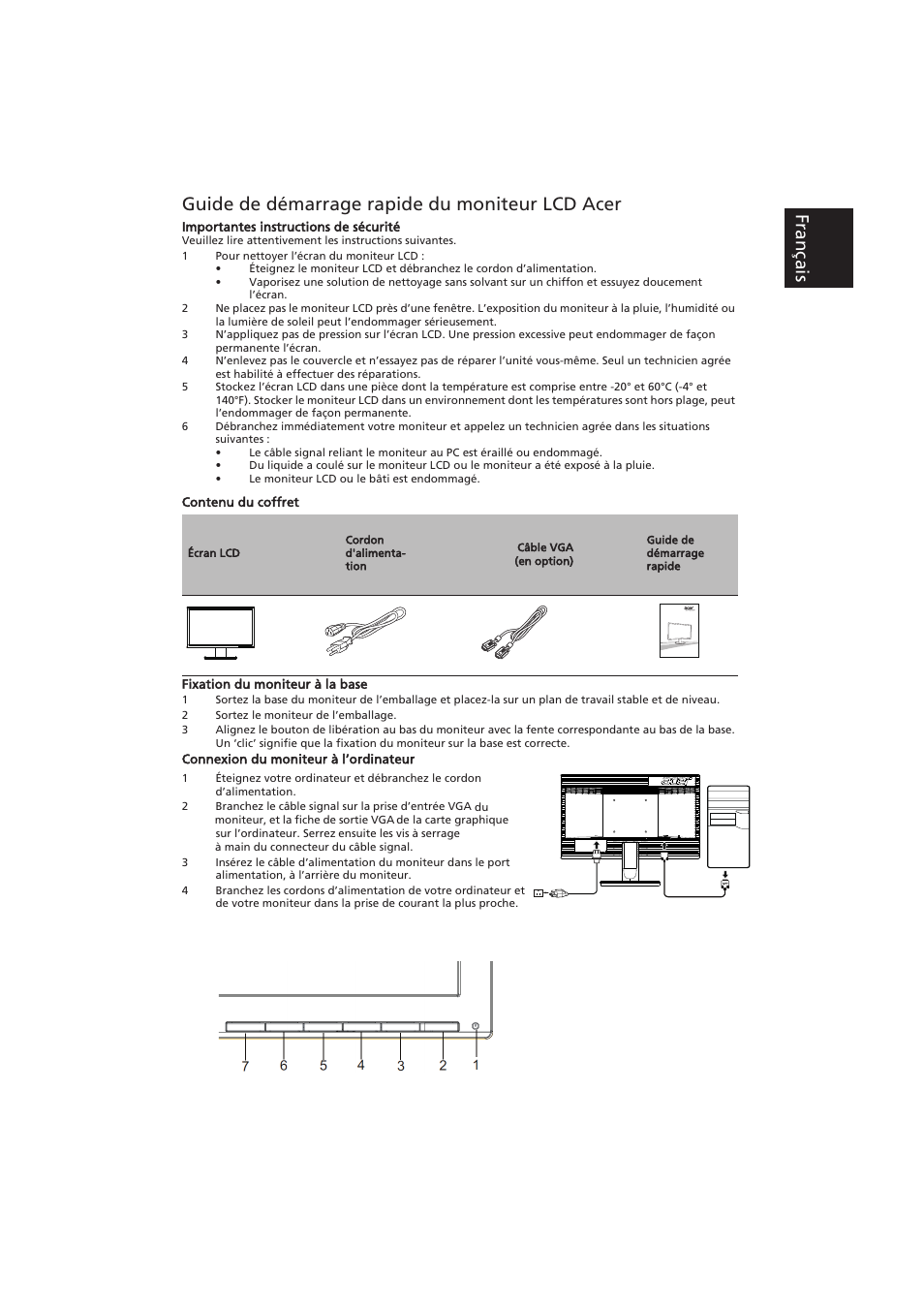 Acer K192HQL User Manual | 3 pages