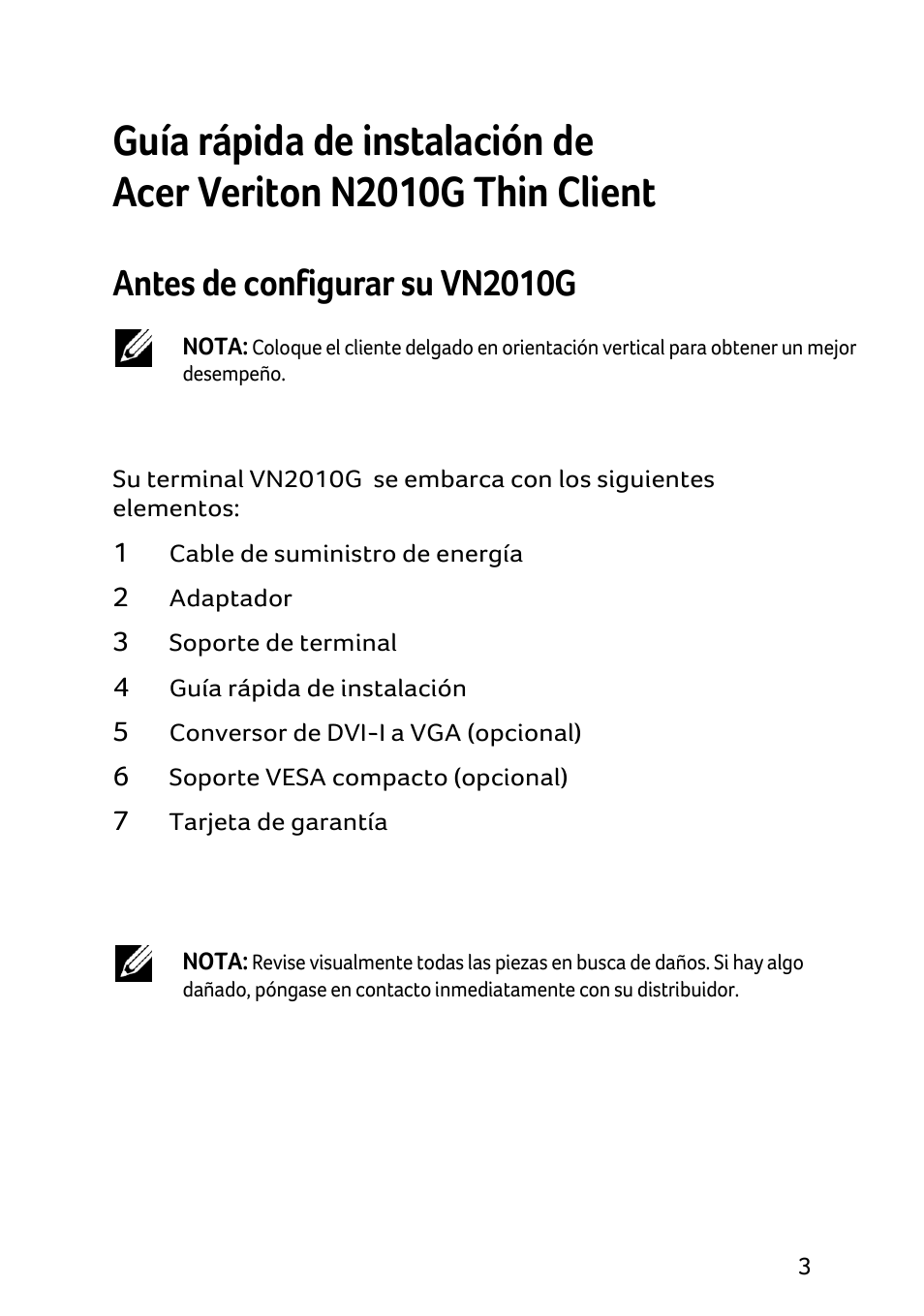 Antes de configurar su vn2010g | Acer Veriton N2010G User Manual | Page 37 / 157