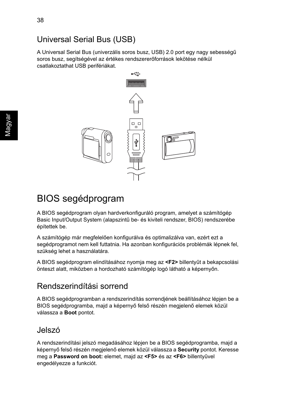 Bios segédprogram, Universal serial bus (usb), Rendszerindítási sorrend | Jelszó | Acer Aspire V5-131 User Manual | Page 1040 / 2228