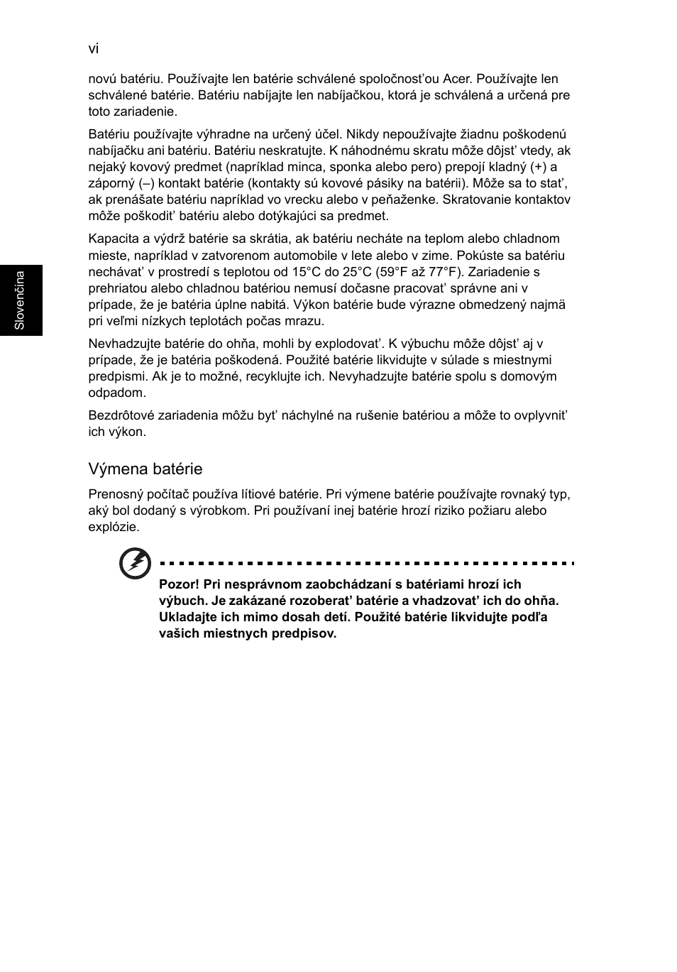 Výmena batérie | Acer Aspire V5-131 User Manual | Page 1136 / 2228