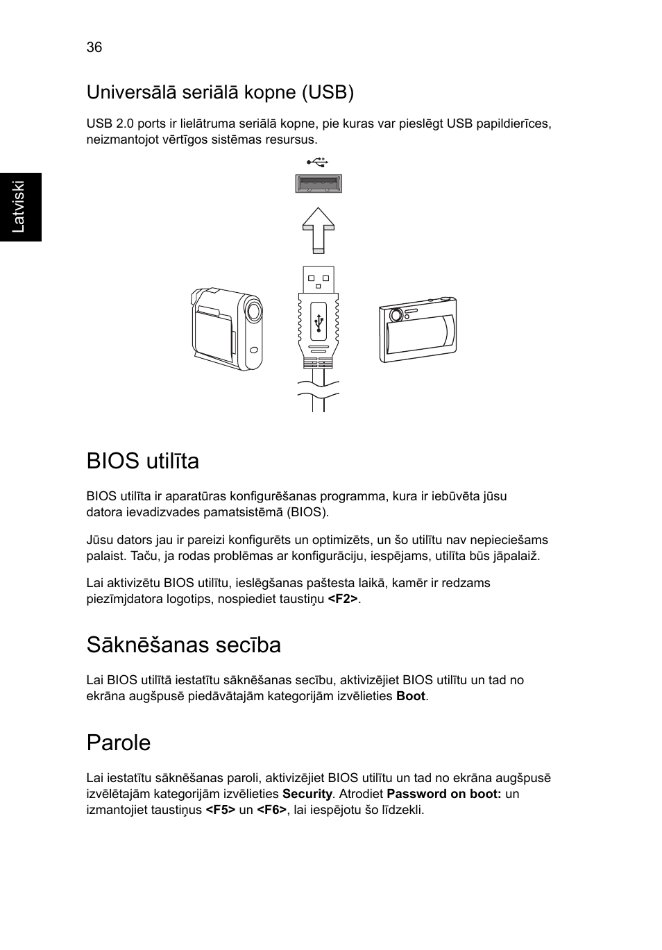 Bios utilīta, Universālā seriālā kopne (usb), Sāknēšanas secība | Parole | Acer Aspire V5-131 User Manual | Page 1626 / 2228