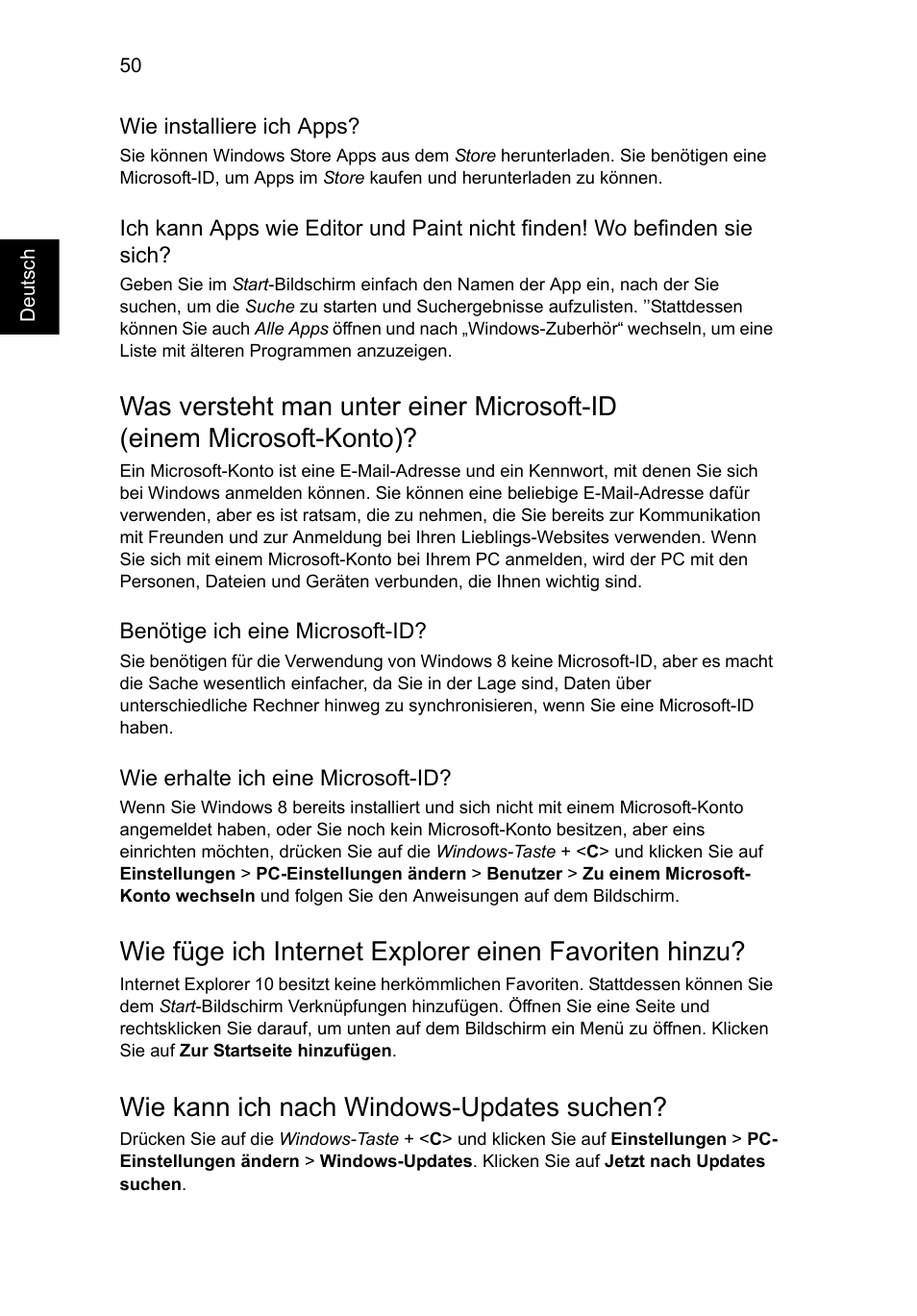 Wie kann ich nach windows-updates suchen | Acer Aspire V5-131 User Manual | Page 220 / 2228