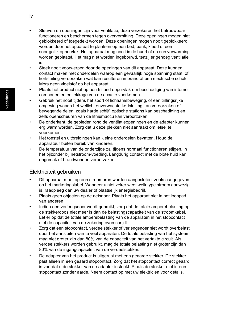 Elektriciteit gebruiken | Acer Aspire V5-131 User Manual | Page 460 / 2228