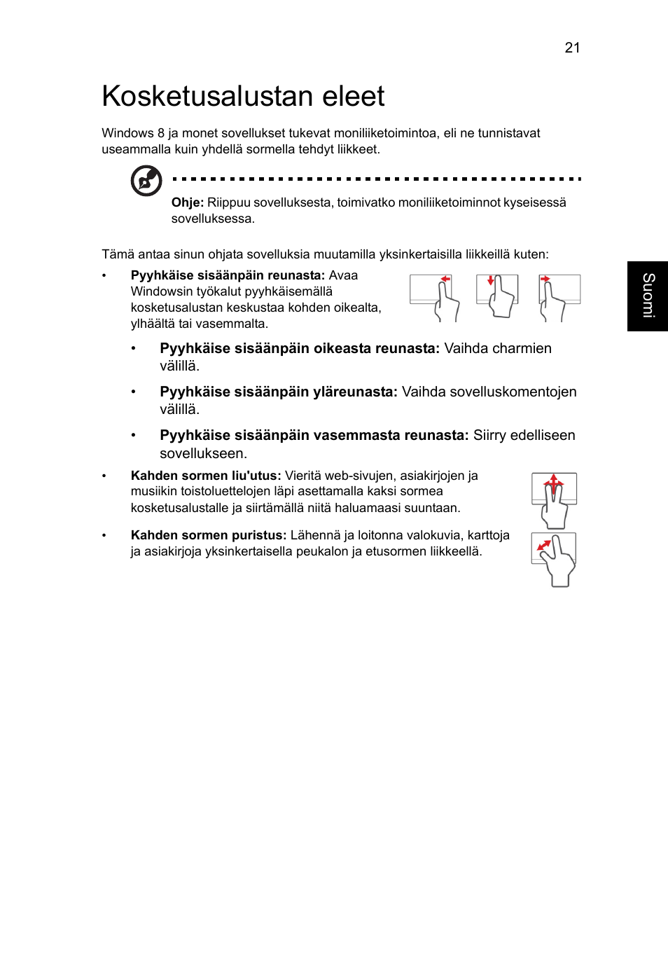 Kosketusalustan eleet | Acer Aspire V5-131 User Manual | Page 787 / 2228