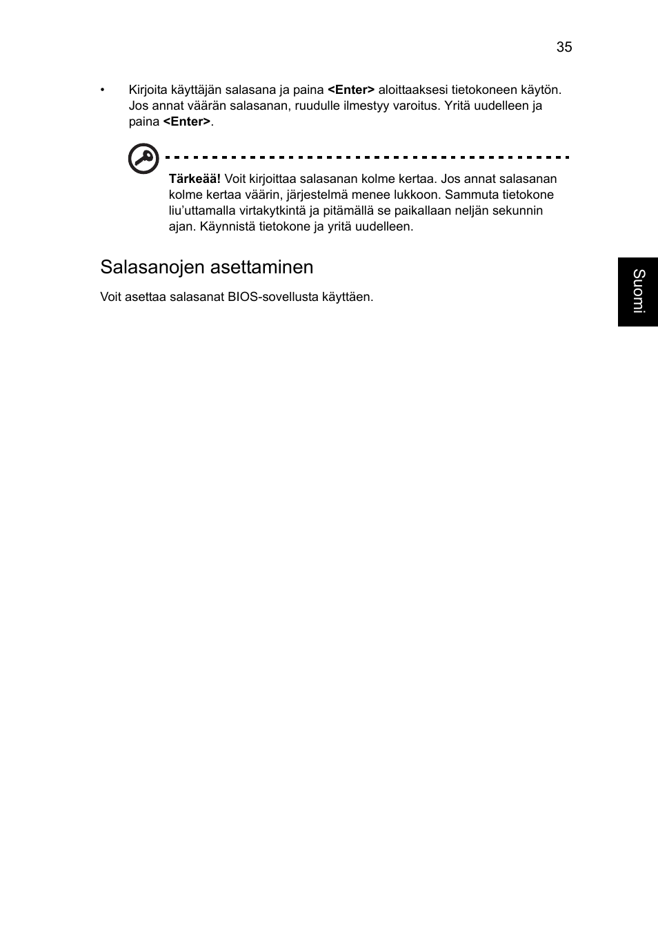 Salasanojen asettaminen | Acer Aspire V5-131 User Manual | Page 801 / 2228