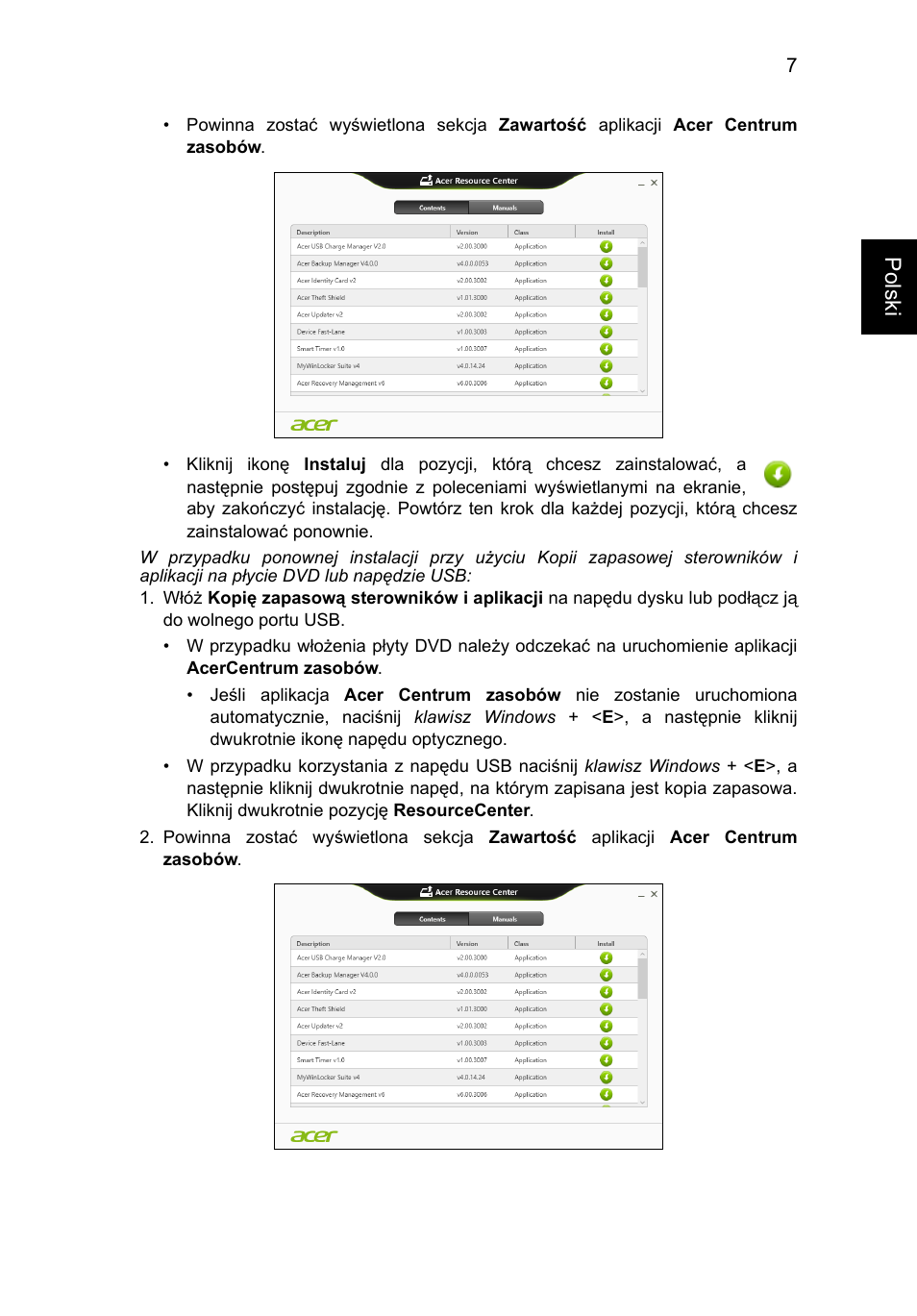 Polski | Acer Aspire V5-131 User Manual | Page 931 / 2228