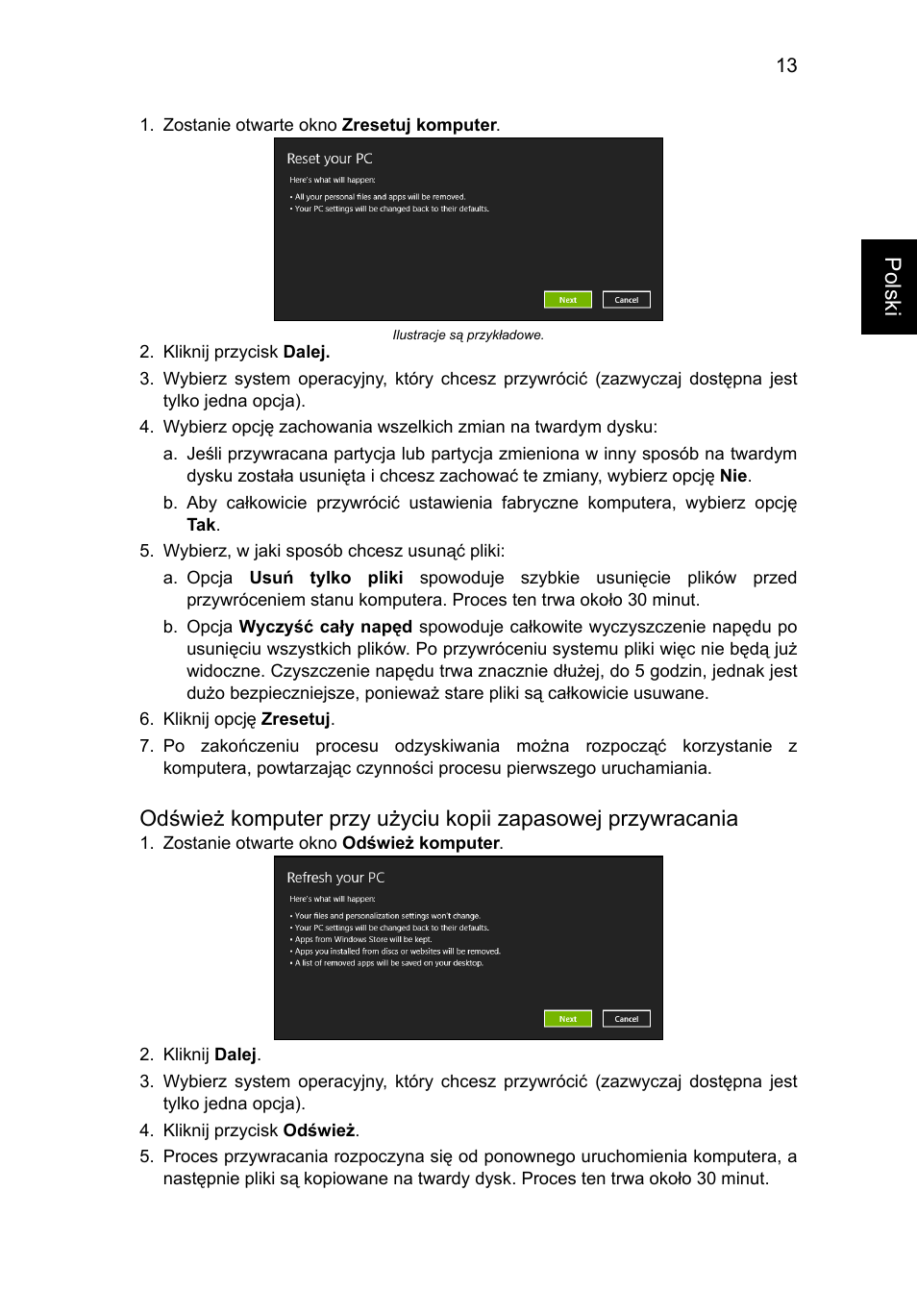 Polski | Acer Aspire V5-131 User Manual | Page 937 / 2228