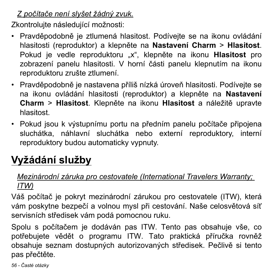 Vyžádání služby | Acer W700 User Manual | Page 1140 / 2286