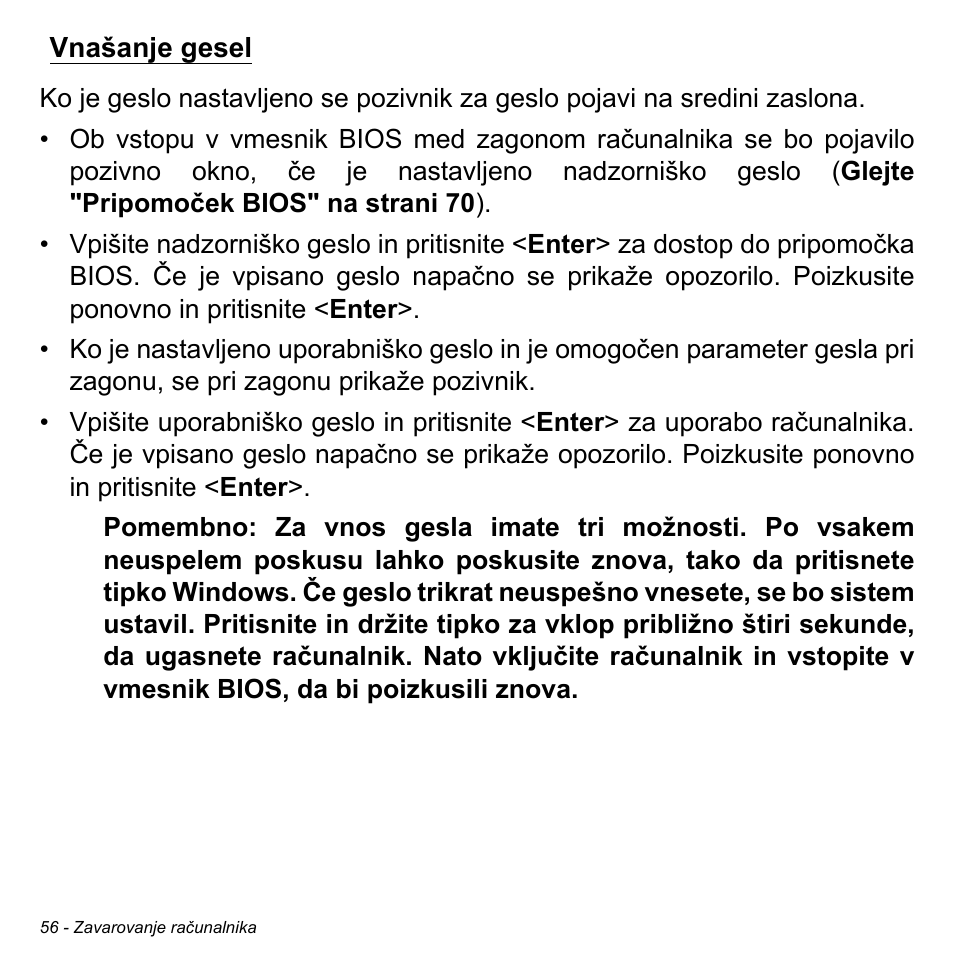 Vnašanje gesel | Acer W700 User Manual | Page 1290 / 2286