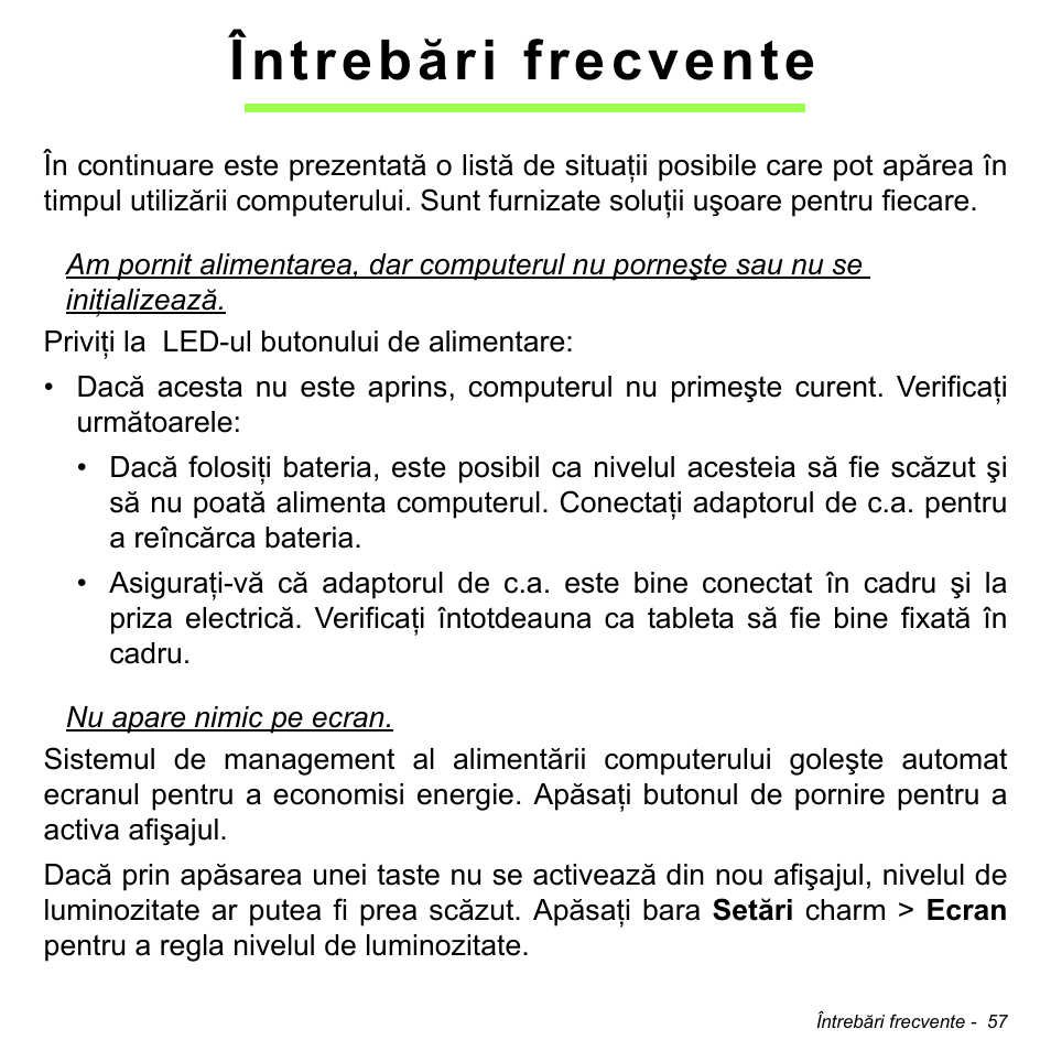 Întrebări frecvente | Acer W700 User Manual | Page 1443 / 2286