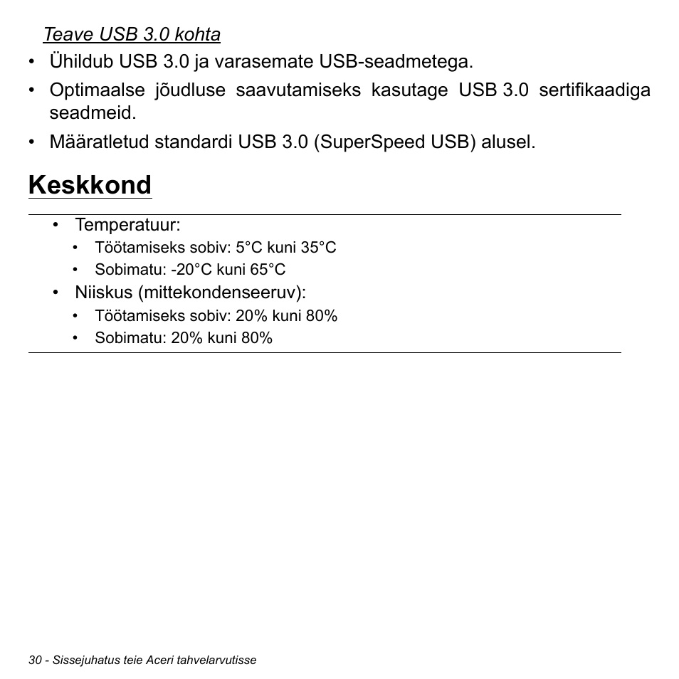 Keskkond | Acer W700 User Manual | Page 1570 / 2286