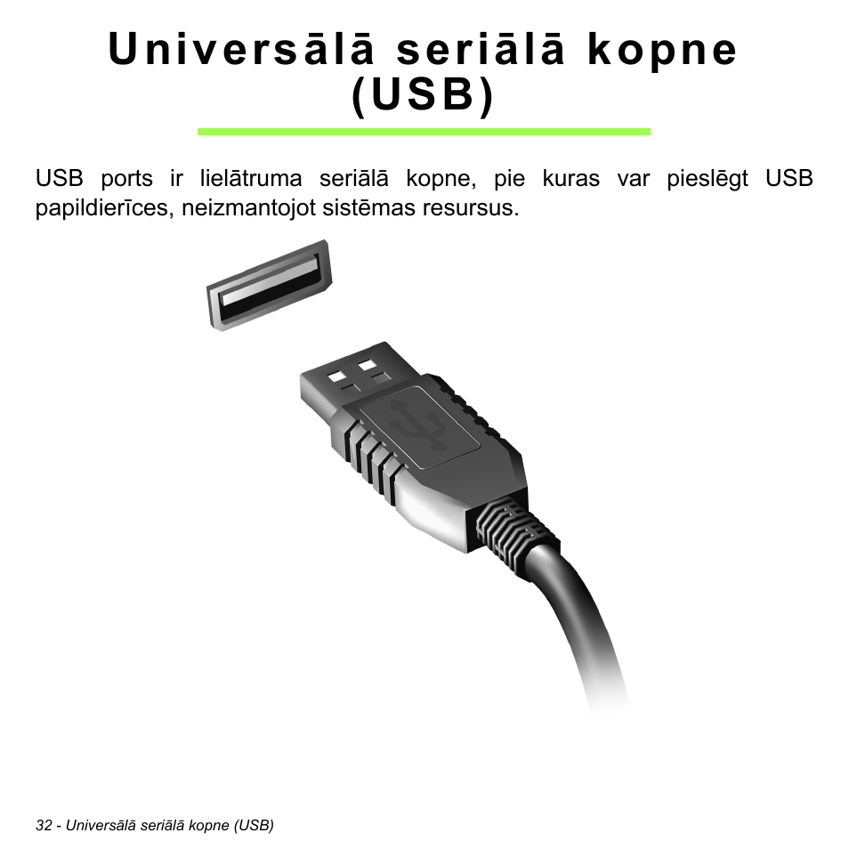 Universālā seriālā kopne (usb) | Acer W700 User Manual | Page 1646 / 2286