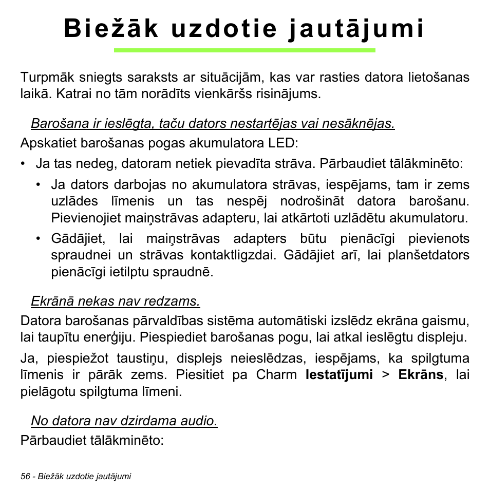 Biežāk uzdotie jautājumi | Acer W700 User Manual | Page 1670 / 2286