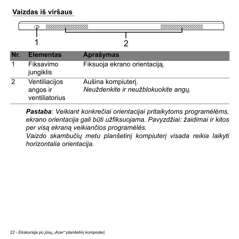 Vaizdas iš viršaus | Acer W700 User Manual | Page 1712 / 2286