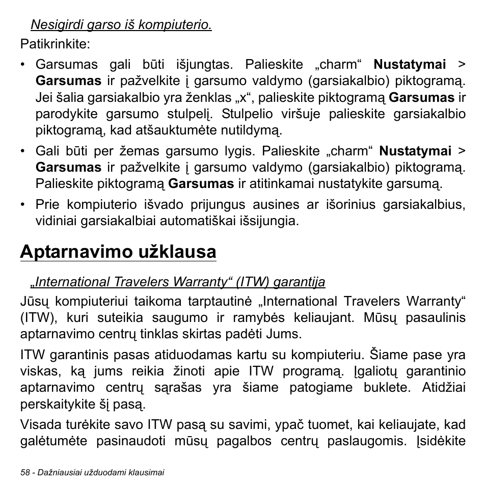 Aptarnavimo užklausa | Acer W700 User Manual | Page 1748 / 2286