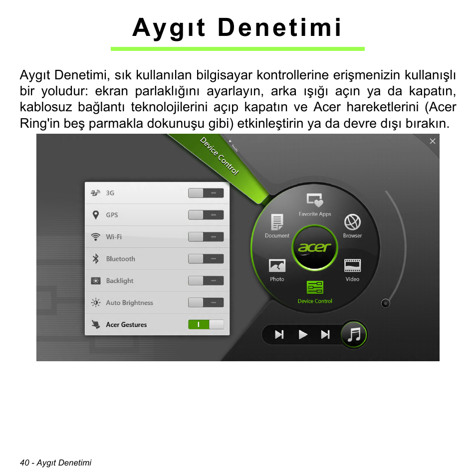 Aygıt denetimi | Acer W700 User Manual | Page 1892 / 2286