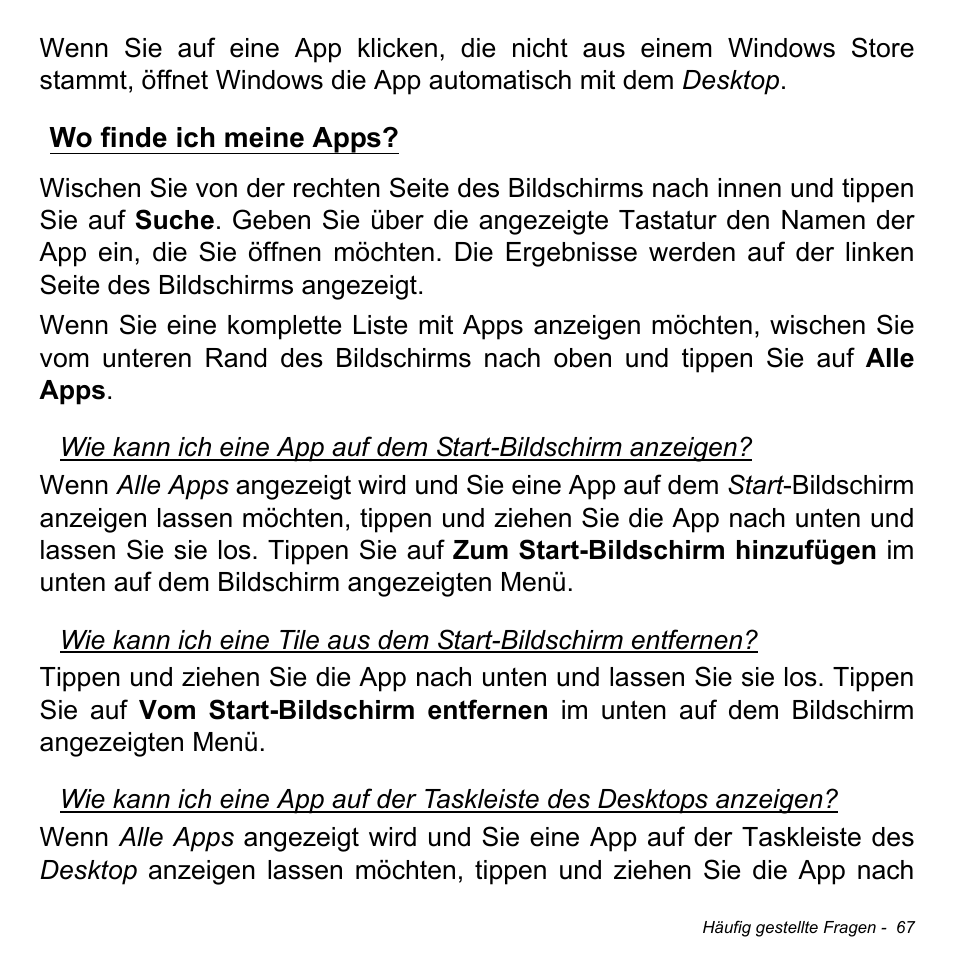 Wo finde ich meine apps | Acer W700 User Manual | Page 221 / 2286