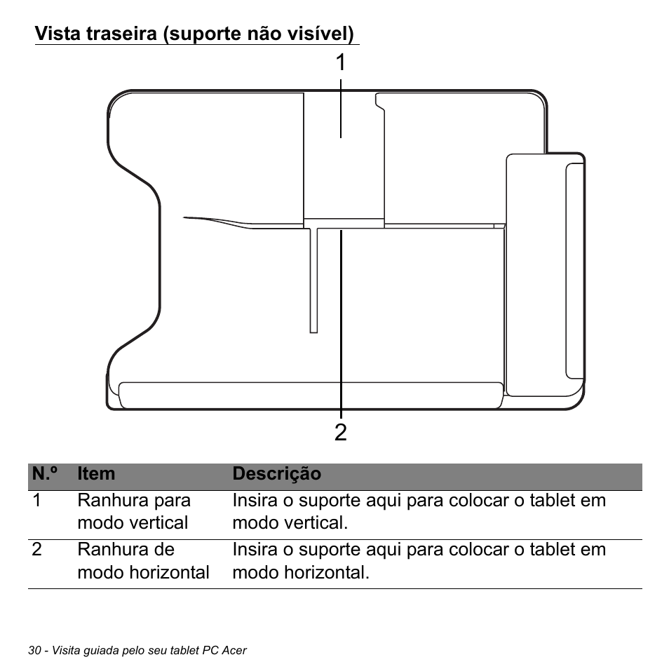 Vista traseira (suporte não visível) | Acer W700 User Manual | Page 422 / 2286