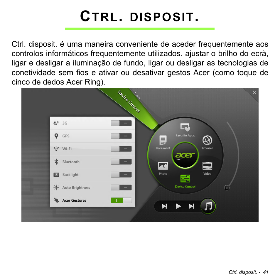 Ctrl. disposit | Acer W700 User Manual | Page 433 / 2286