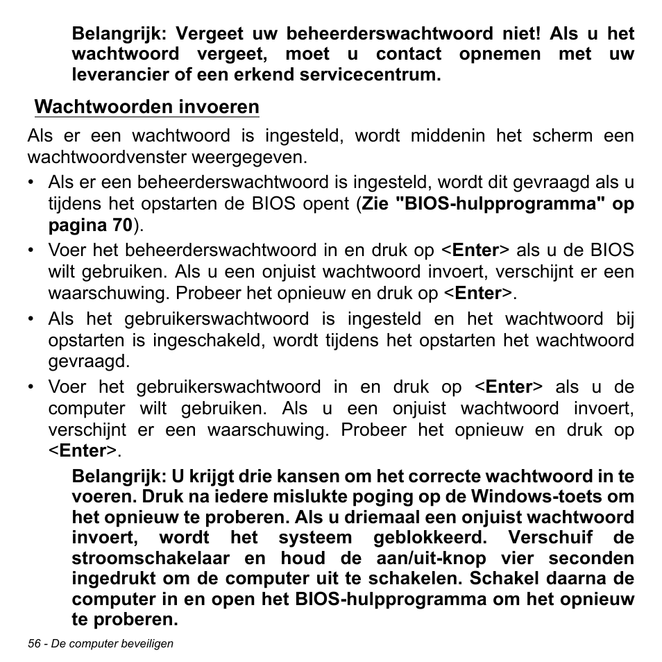 Wachtwoorden invoeren | Acer W700 User Manual | Page 526 / 2286