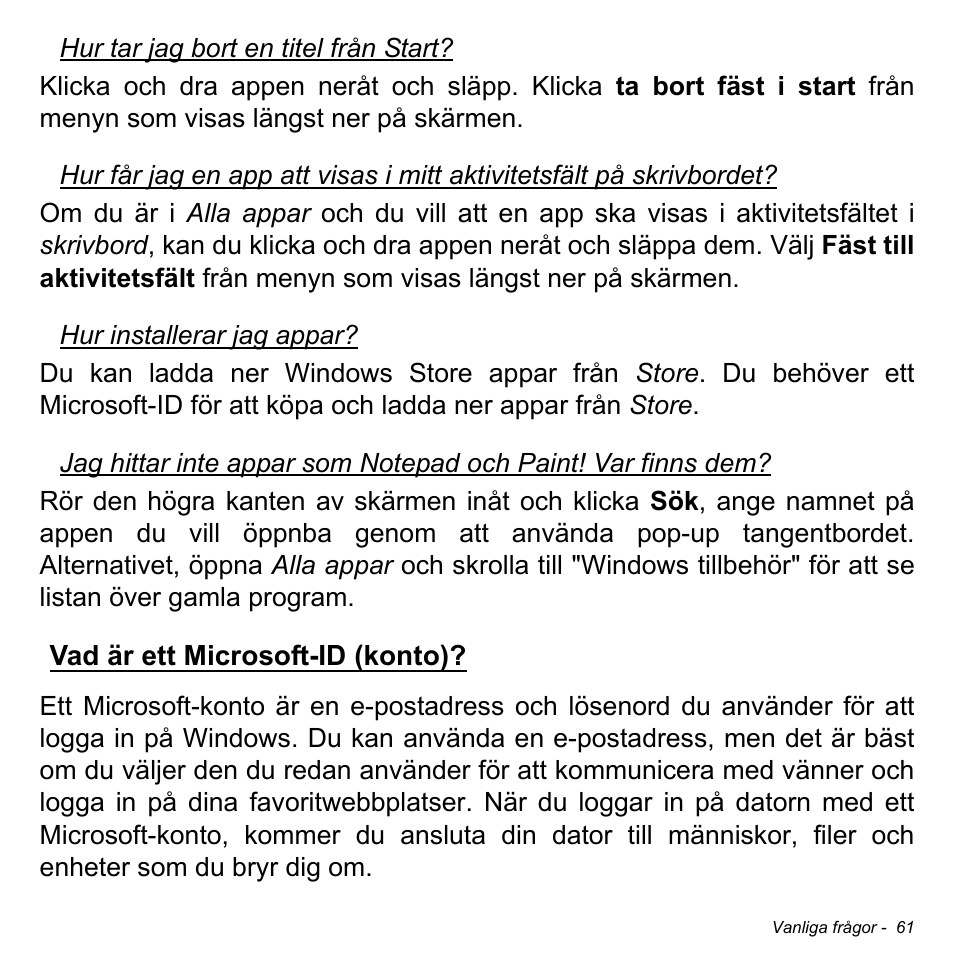 Vad är ett microsoft-id (konto) | Acer W700 User Manual | Page 757 / 2286