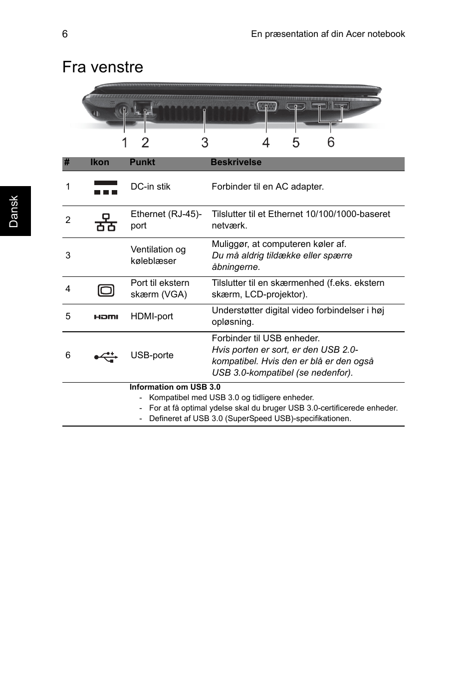 Fra venstre | Acer Aspire E1-451G User Manual | Page 92 / 306