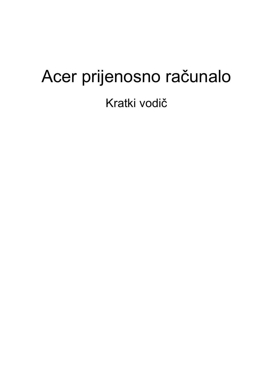 Hrvatski, Acer prijenosno računalo | Acer Aspire 5950G User Manual | Page 213 / 382