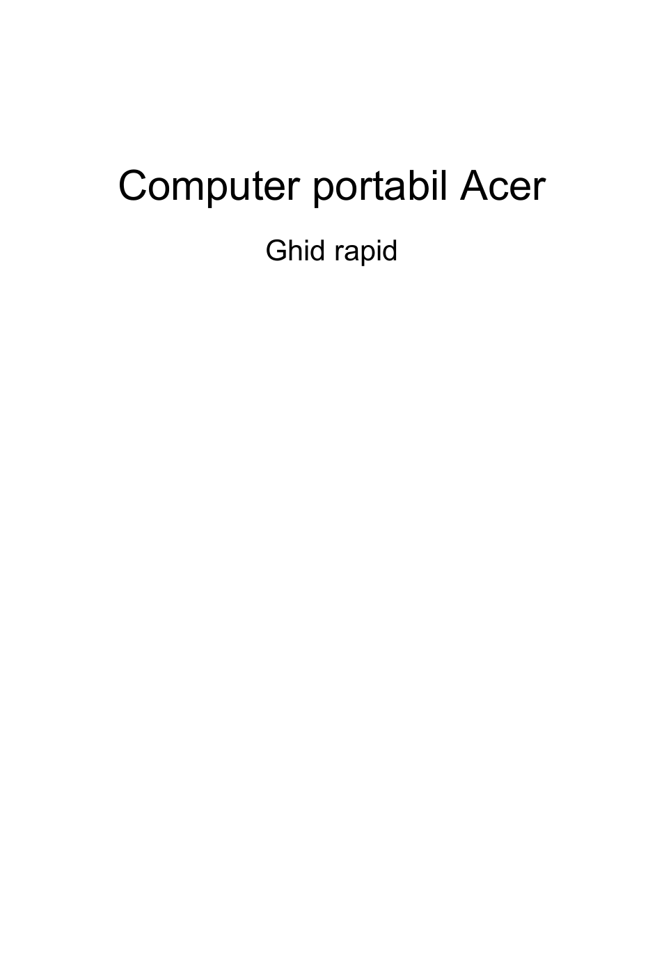 Română, Computer portabil acer | Acer Aspire 5950G User Manual | Page 225 / 382
