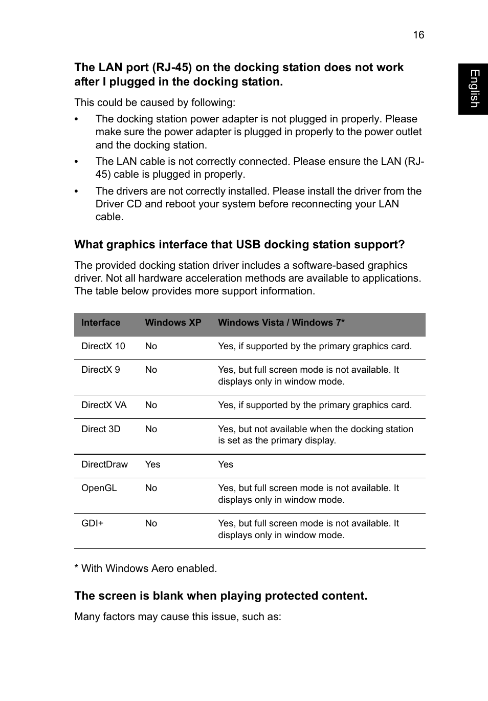 Acer Universal USB 3.0 Docking Station User Manual | Page 19 / 20