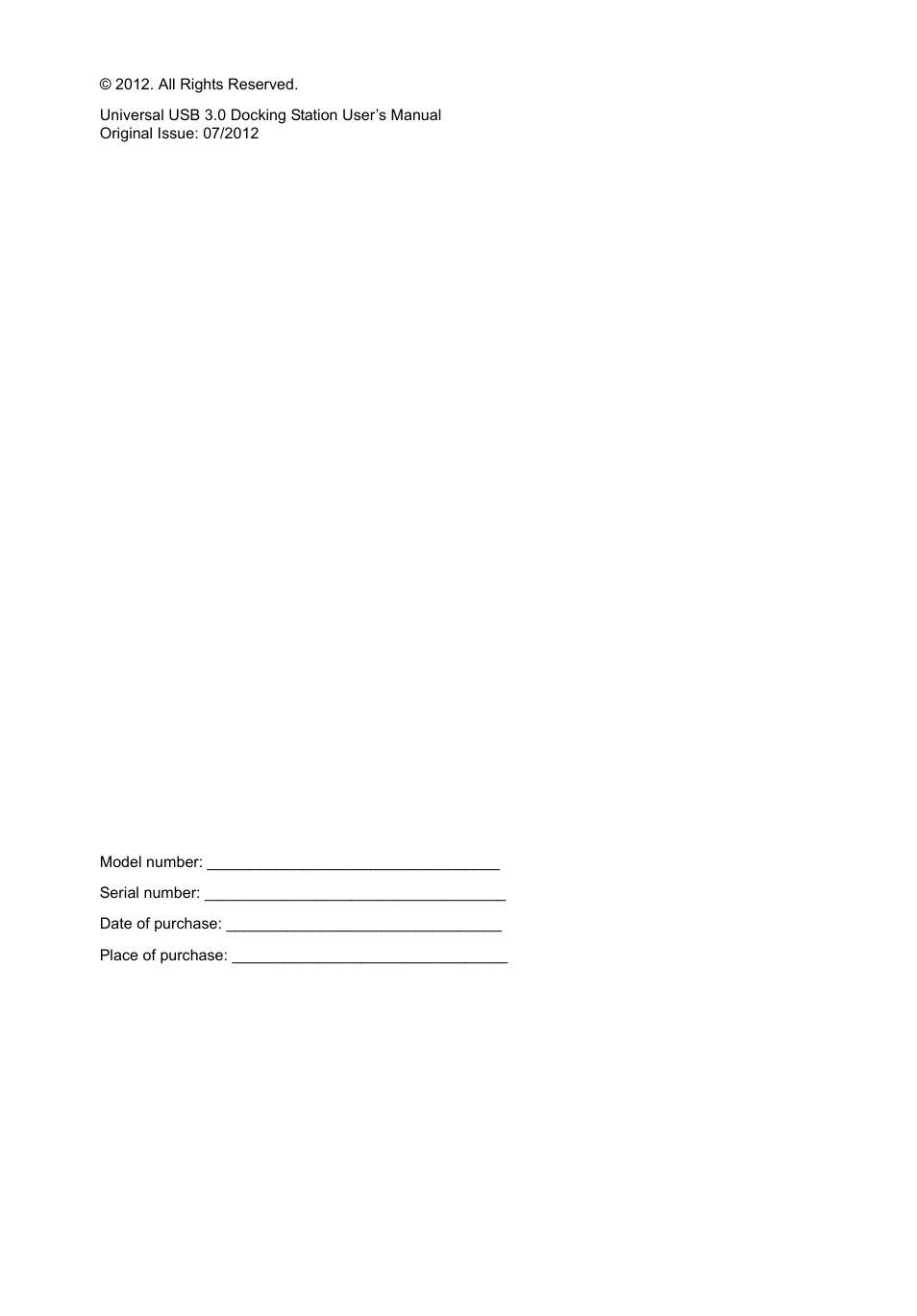 Acer Universal USB 3.0 Docking Station User Manual | Page 2 / 20