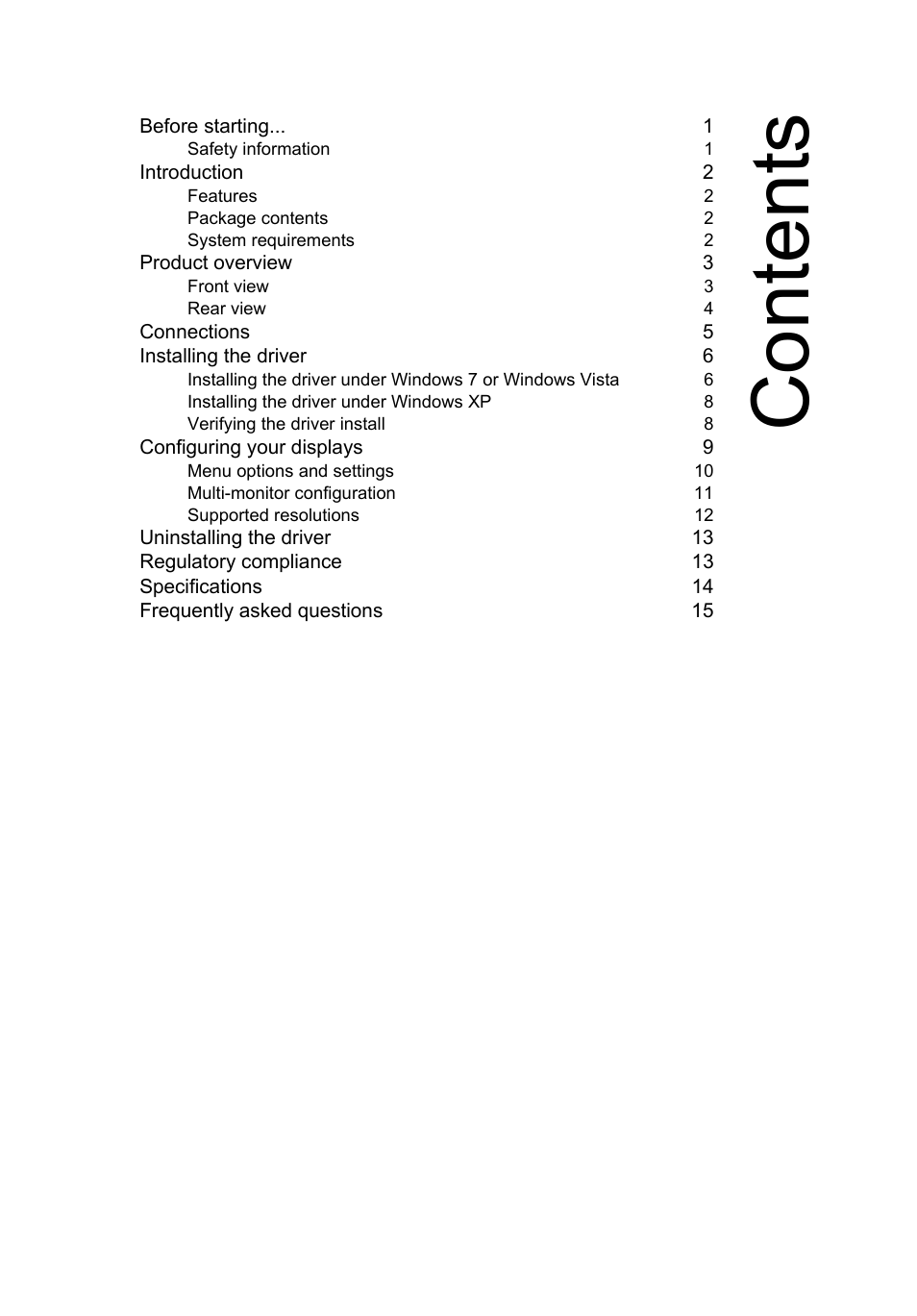 Acer Universal USB 3.0 Docking Station User Manual | Page 3 / 20