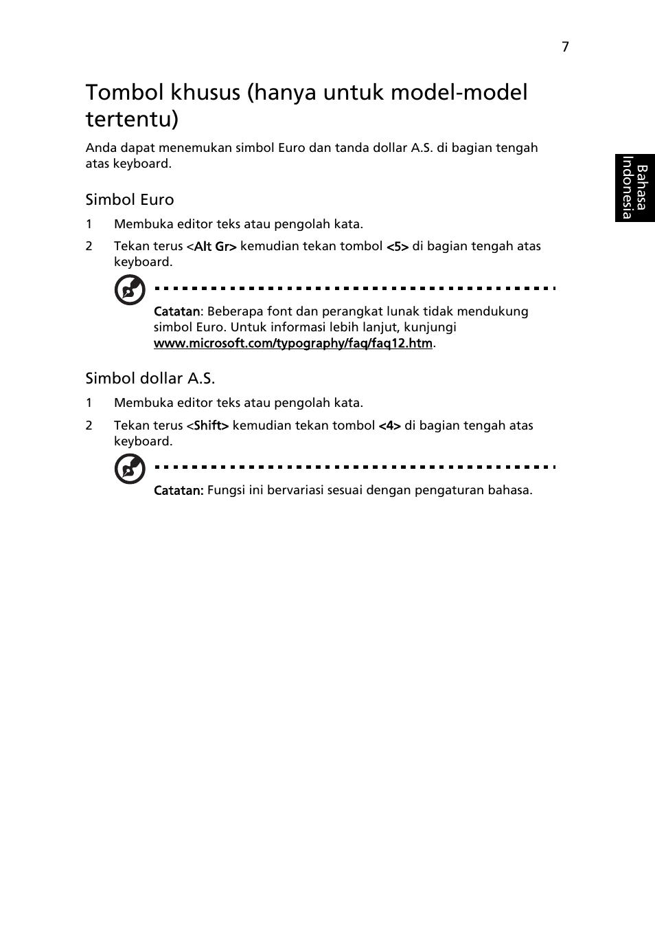 Tombol khusus (hanya untuk model-model tertentu) | Acer AOD255E User Manual | Page 1379 / 1454