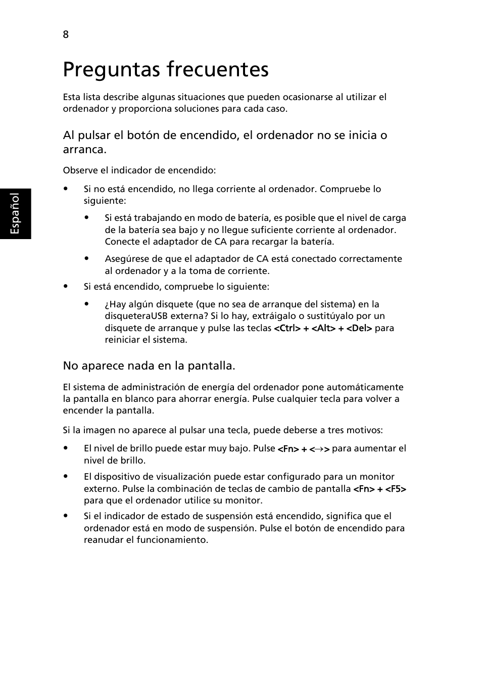 Preguntas frecuentes | Acer AOD255E User Manual | Page 234 / 1454