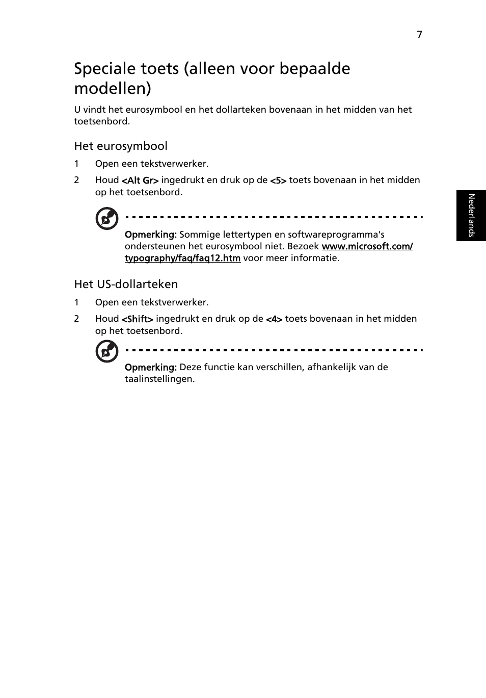 Speciale toets (alleen voor bepaalde modellen) | Acer AOD255E User Manual | Page 339 / 1454