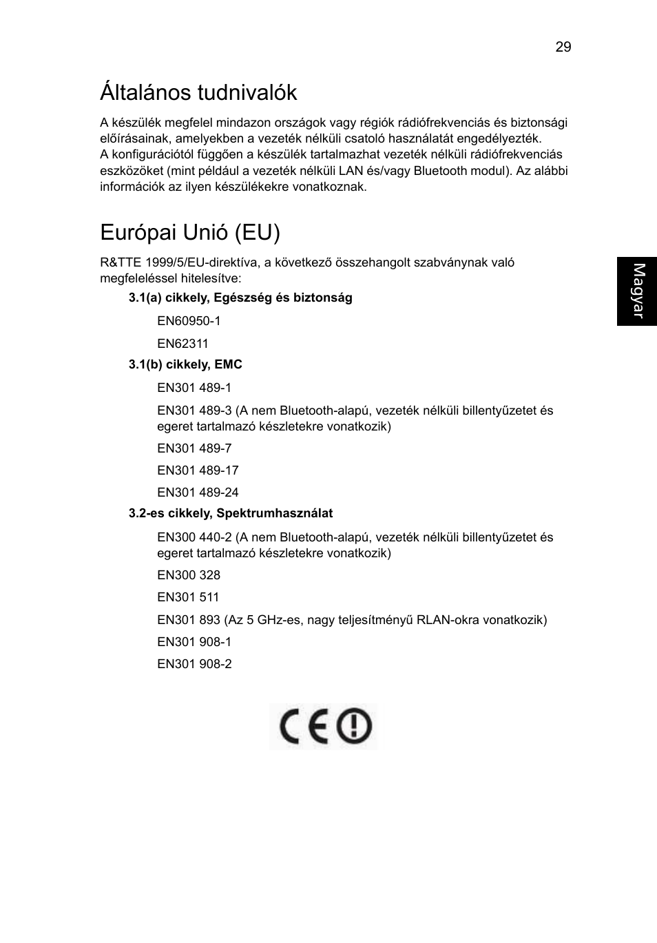 Általános tudnivalók, Európai unió (eu) | Acer AOD255E User Manual | Page 709 / 1454