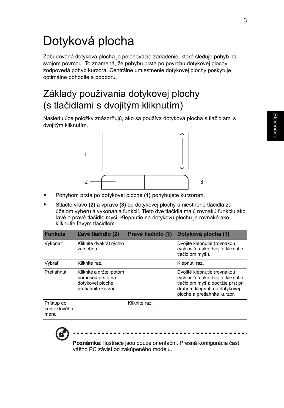 Dotyková plocha | Acer AOD255E User Manual | Page 781 / 1454