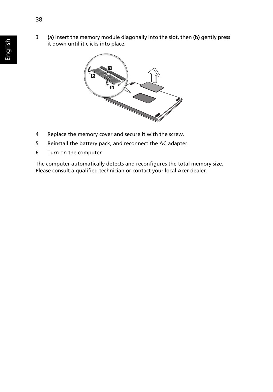 English | Acer Aspire Series User Manual | Page 58 / 74