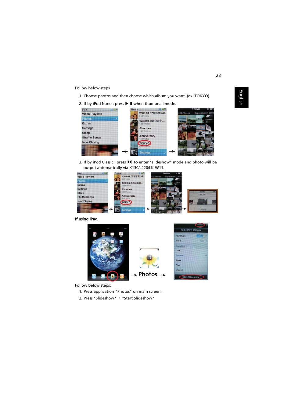 Photos | Acer K130 User Manual | Page 33 / 50