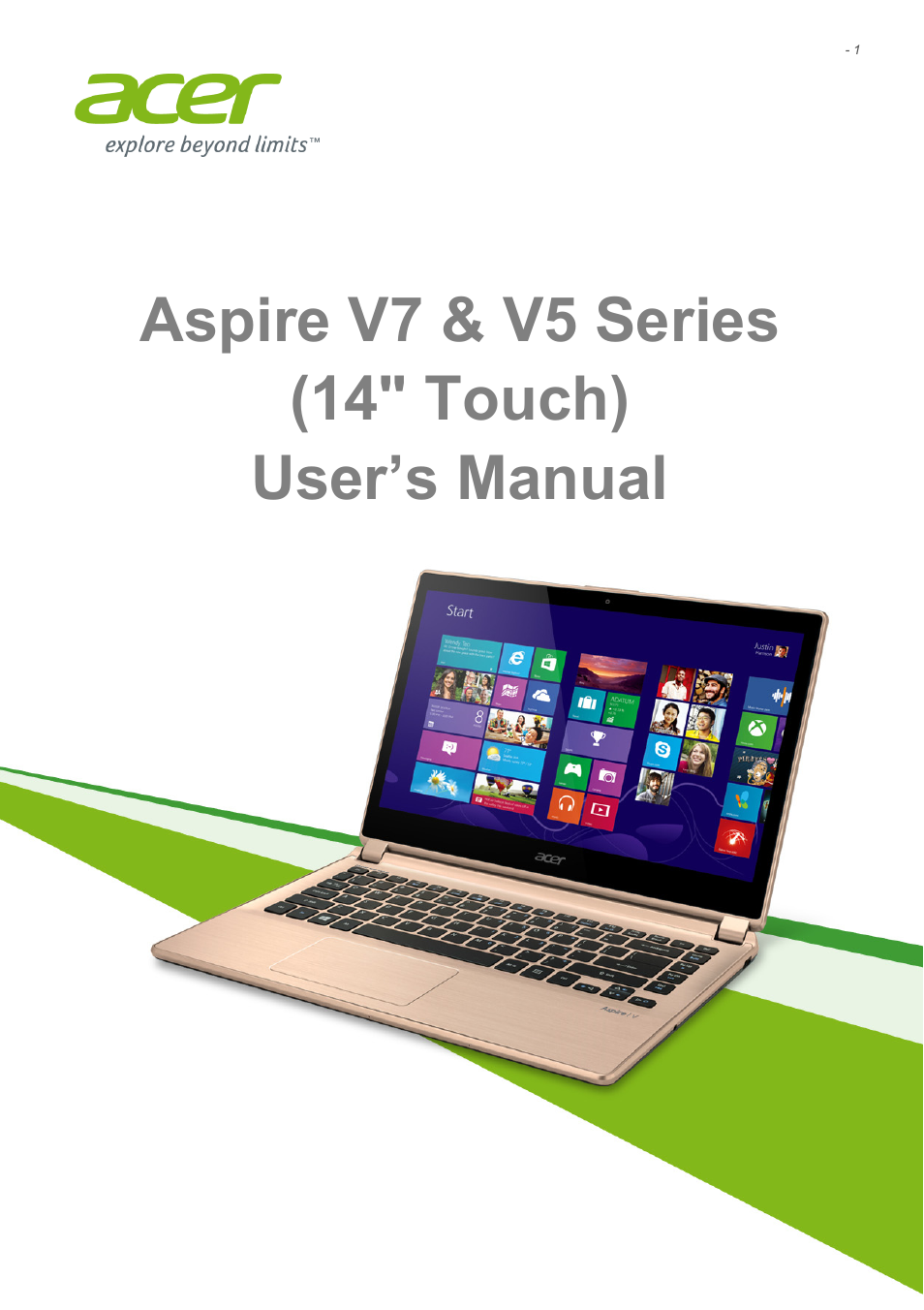 Acer Aspire V7-481P User Manual | 94 pages